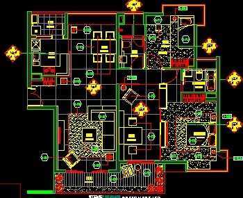 樣板間裝修工程施工圖免費下載 - 建筑裝修圖 - 土木工程網